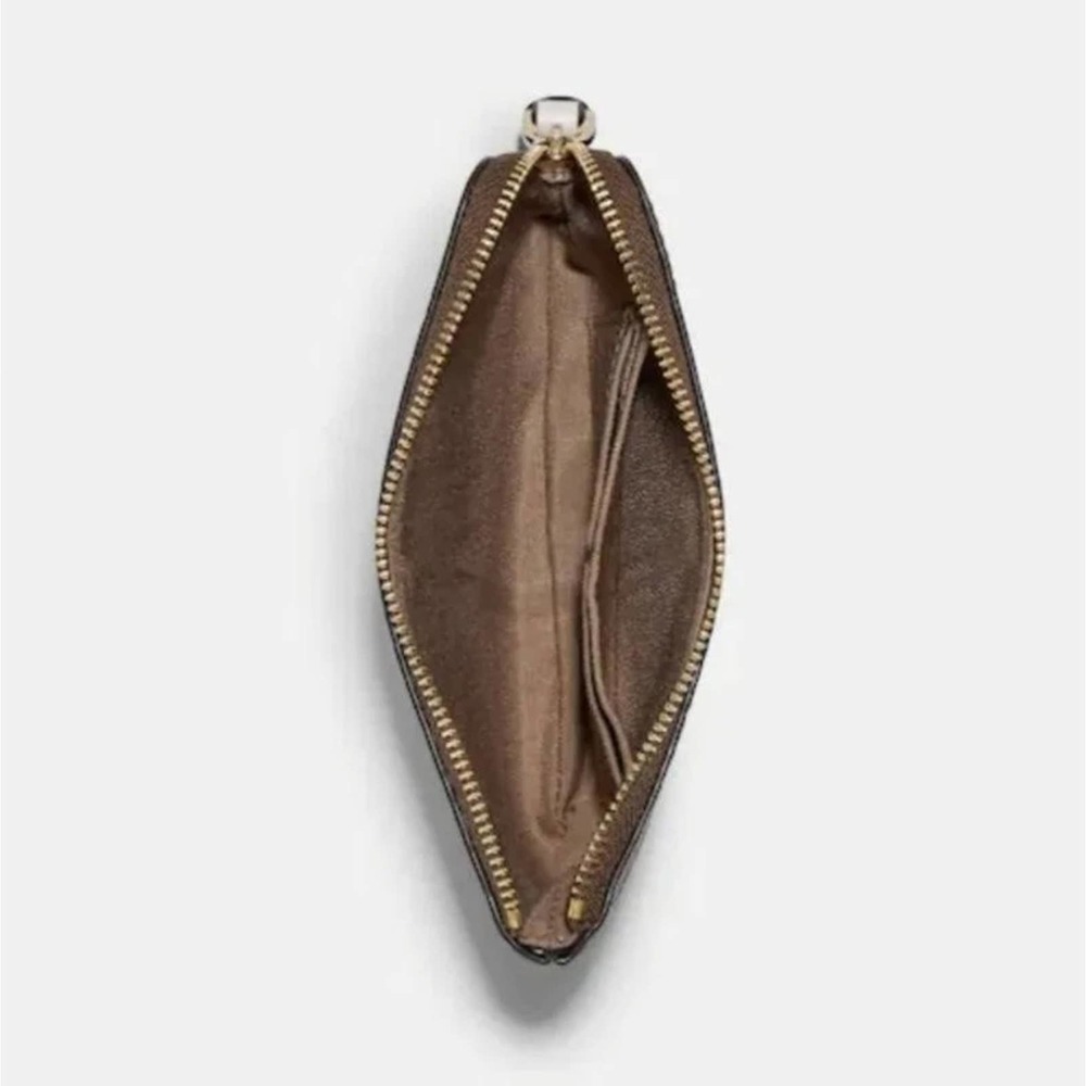 COACH CORNER ZIP WRISTLET IN SIGNATURE CANVAS WITH HUNTING FISHING PLAID PRIN - Picture 2 of 2